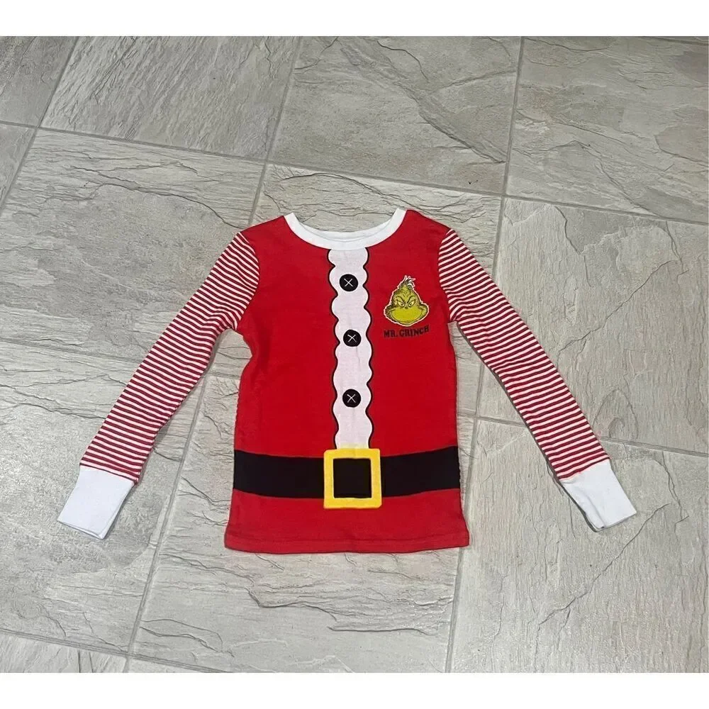 The Grinch Dr. Seuss Kids Pajama Top Mr. Grinch Christmas Top Kids Size 4T